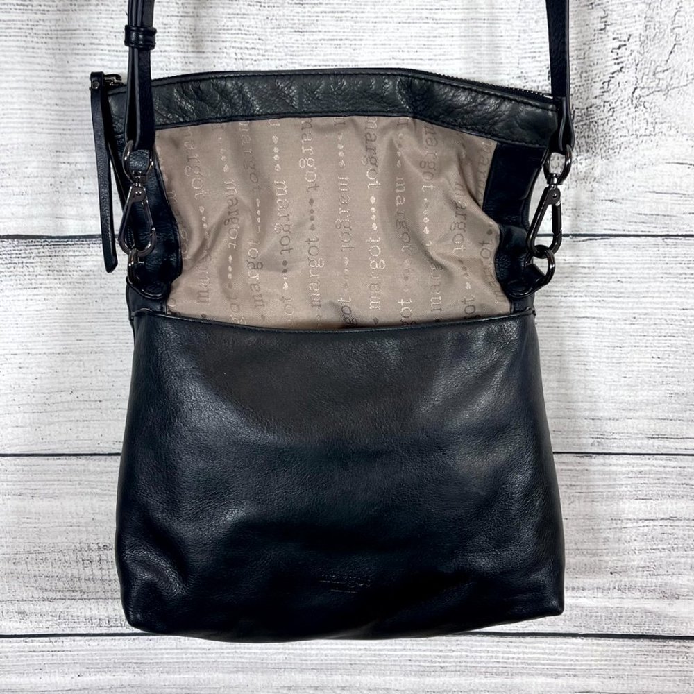 Margot New York Robbie Leather Foldover Crossbody Leather Bag - Picture 7 of 16